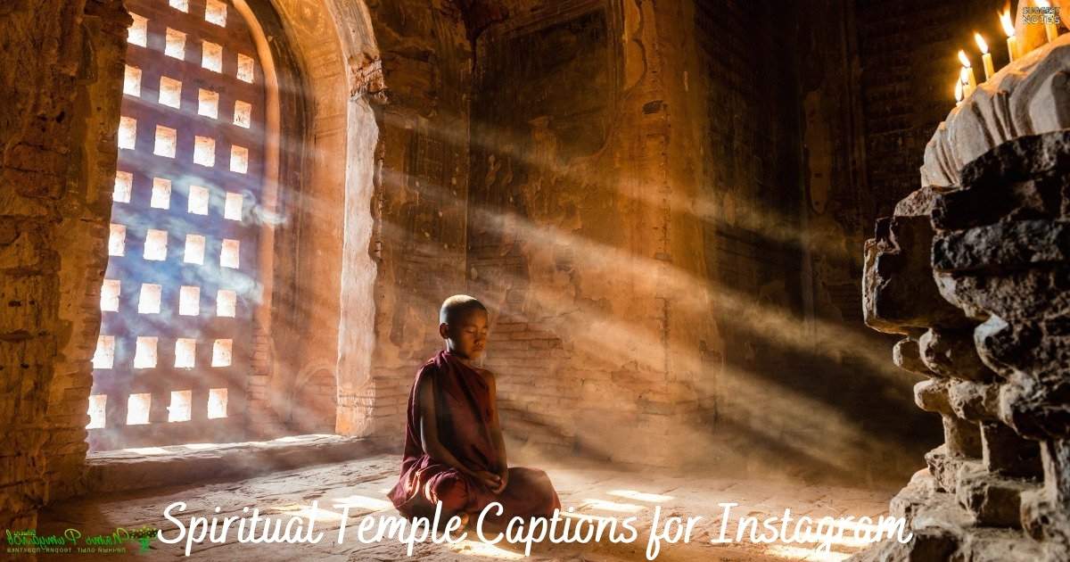 Spiritual Temple Captions for Instagram