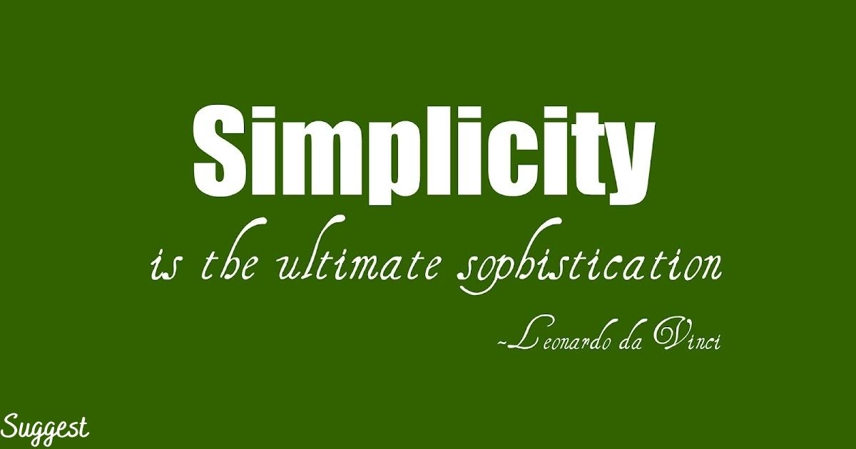 Simplicity Quotes to Celebrate